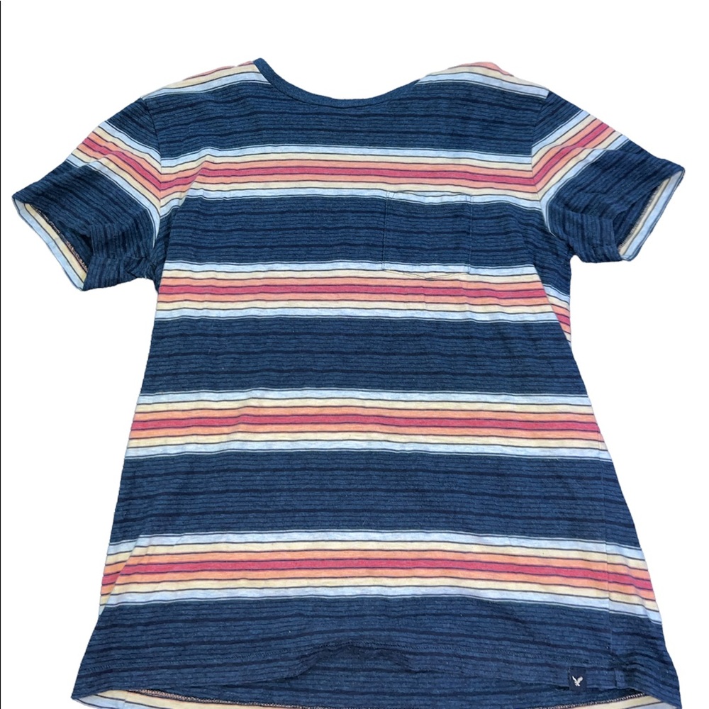 Stripped American eagle shirt